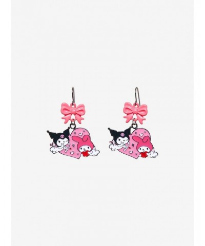 Kuromi & My Melody Bow Drop Earrings $4.64 Earrings