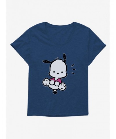 Pochacco Big Jump Girls T-Shirt Plus Size $7.17 T-Shirts