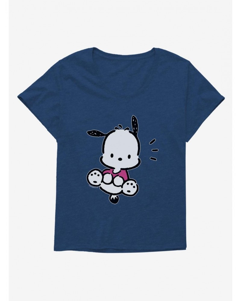 Pochacco Big Jump Girls T-Shirt Plus Size $7.17 T-Shirts