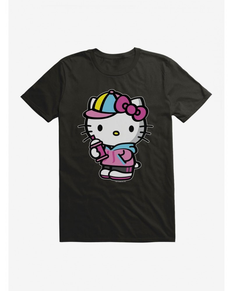 Hello Kitty Spray Can Front T-Shirt $7.65 T-Shirts