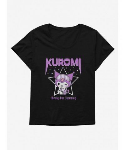 Kuromi Cheeky But Charming Girls T-Shirt Plus Size $8.37 T-Shirts