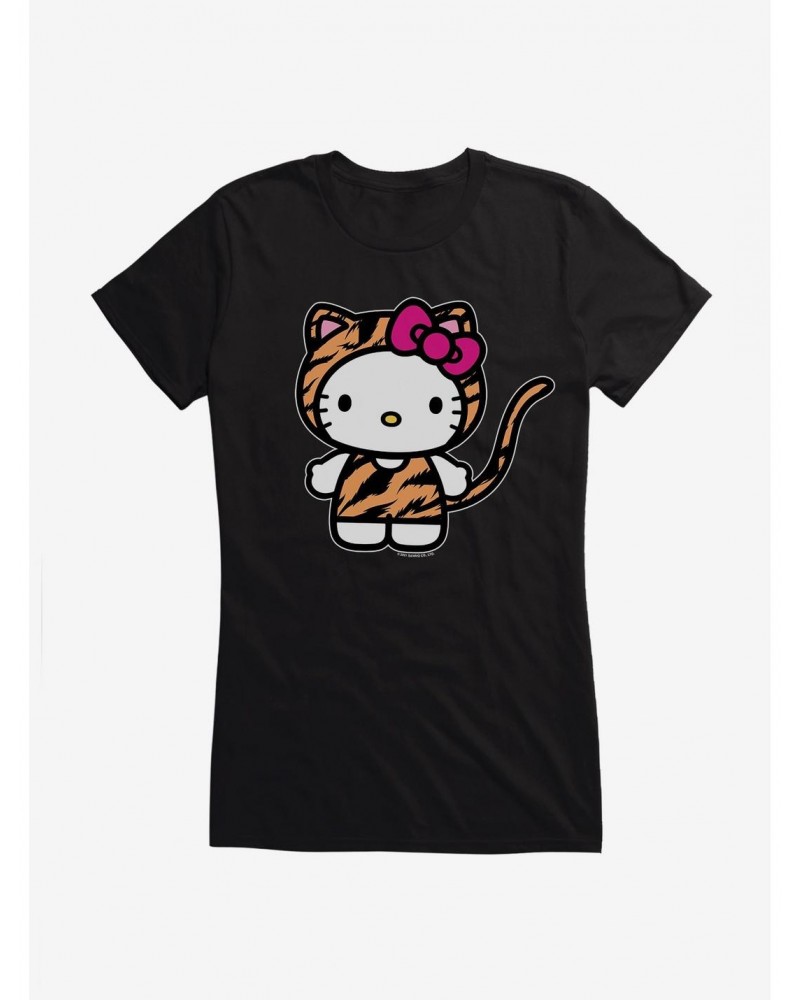 Hello Kitty Jungle Paradise Tiger Costume Girls T-Shirt $8.76 T-Shirts