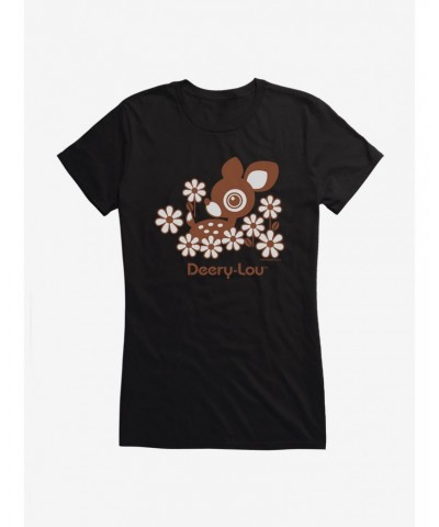 Deery-Lou Floral Design Girls T-Shirt $9.76 T-Shirts