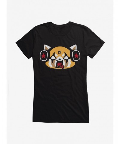 Aggretsuko Metal Raging Headphones Girls T-Shirt $8.57 T-Shirts