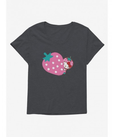 Hello Kitty Five A Day Pink Strawberry Girls T-Shirt Plus Size $8.79 T-Shirts