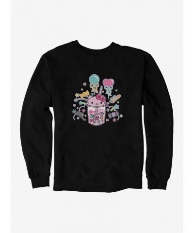 Hello Kitty Sugar Rush Candy Boba Sweatshirt $10.33 Sweatshirts