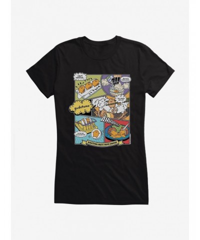 Gudetama Comic Strip Girls T-Shirt $7.77 T-Shirts