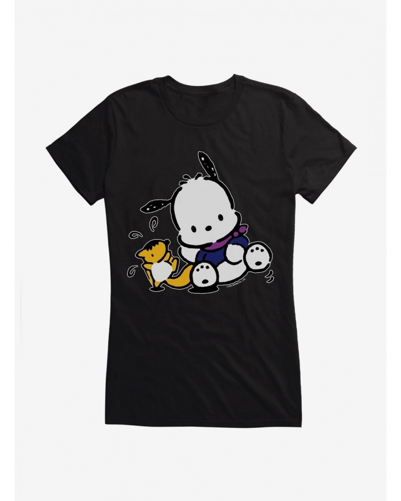 Pochacco Playing With Mon-Mon Girls T-Shirt $8.17 T-Shirts