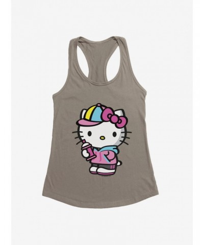 Hello Kitty Spray Can Front Girls Tank $6.97 Tanks