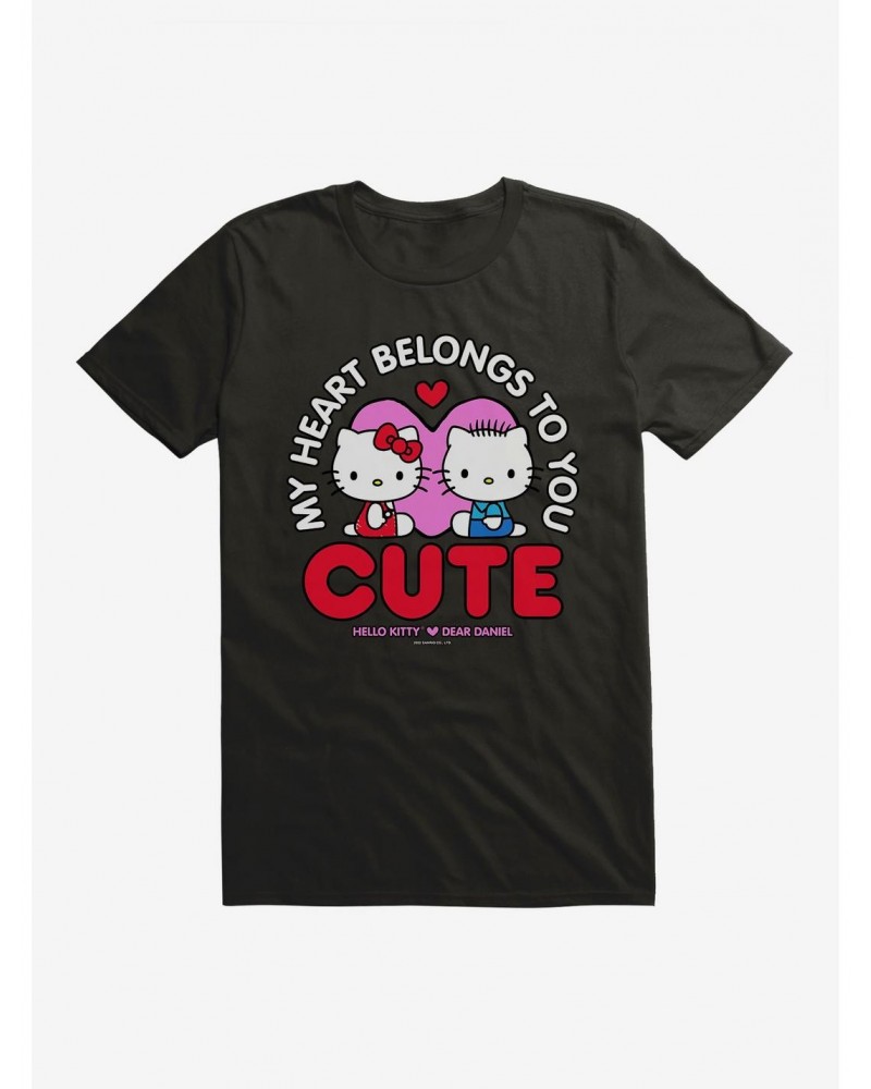 Hello Kitty Valentine's Day Heart Belongs To You T-Shirt $9.18 T-Shirts