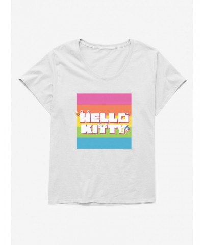Hello Kitty Sweet Kaiju Logo Girls T-Shirt Plus Size $9.94 T-Shirts