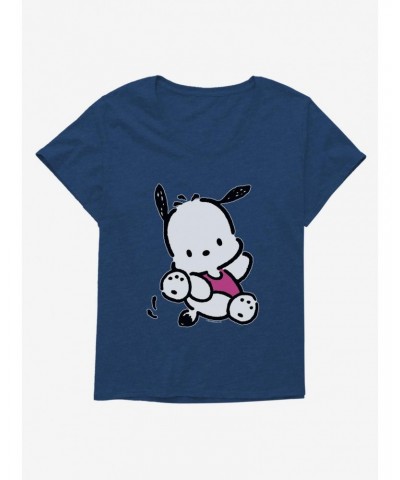 Pochacco Here For Fun Leaps Girls T-Shirt Plus Size $10.64 T-Shirts