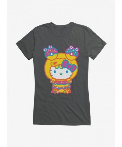 Hello Kitty Sweet Kaiju Doughnut Girls T-Shirt $7.57 T-Shirts