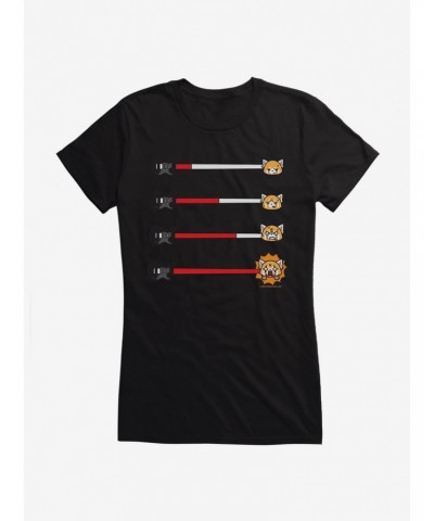 Aggretsuko Metal Anger Meter Girls T-Shirt $9.36 T-Shirts