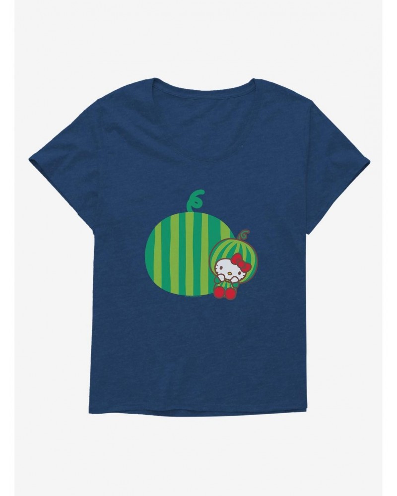 Hello Kitty Five A Day Watermelon Relaxing Girls T-Shirt Plus Size $10.64 T-Shirts