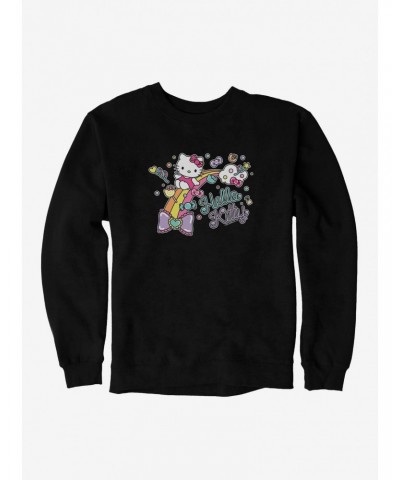 Hello Kitty Sugar Rush Candy Rainbow Sweatshirt $10.04 Sweatshirts