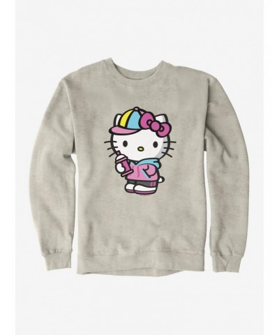 Hello Kitty Spray Can Front Sweatshirt $9.15 Sweatshirts