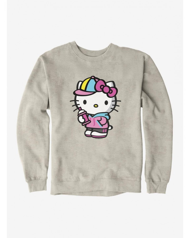 Hello Kitty Spray Can Front Sweatshirt $9.15 Sweatshirts