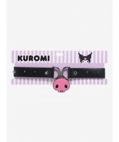 Kuromi Pink Skull Spiked Choker $5.03 Chokers