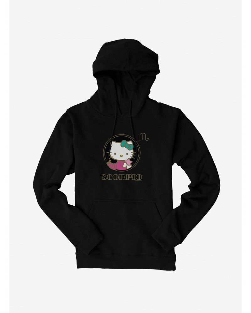 Hello Kitty Star Sign Scorpio Stencil Hoodie $14.01 Hoodies