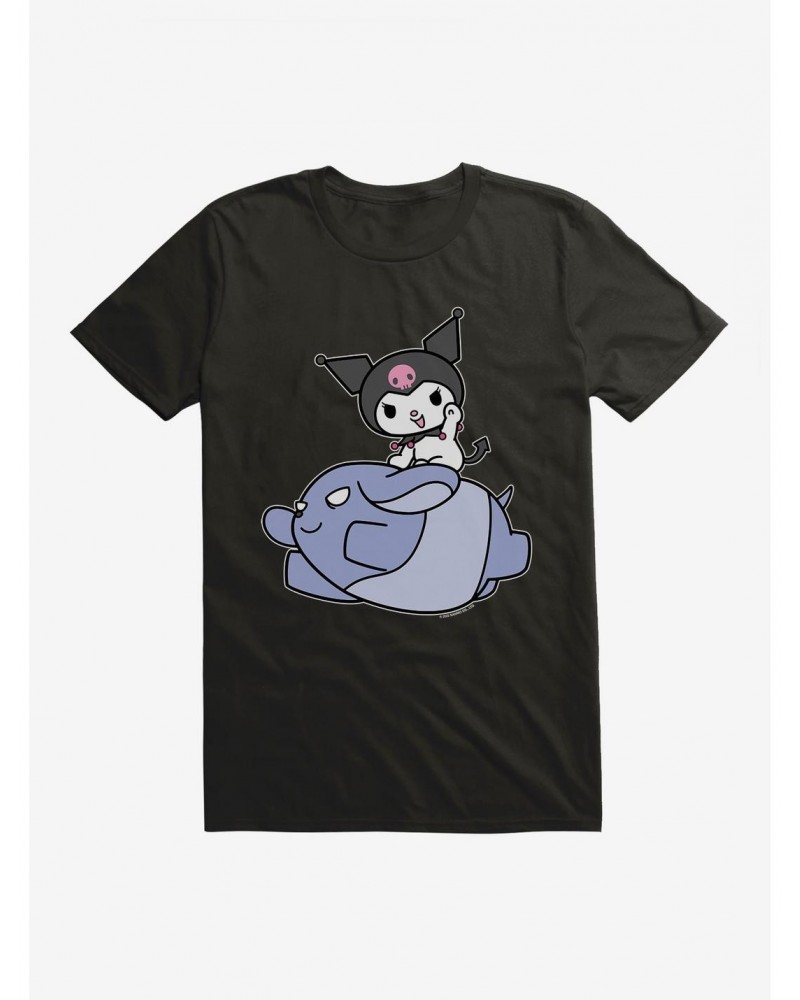 Kuromi Adventure Baku Flying T-Shirt $8.03 T-Shirts