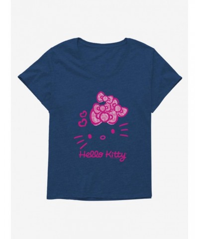 Hello Kitty Jungle Paradise Pink Logo Girls T-Shirt Plus Size $10.64 T-Shirts