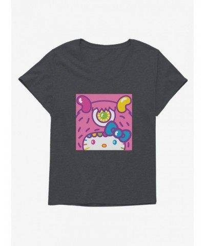 Hello Kitty Sweet Kaiju Cyclops Girls T-Shirt Plus Size $9.02 T-Shirts