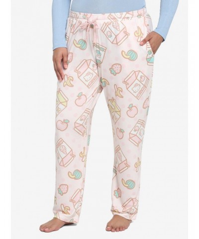 Hello Kitty And Friends Milk Carton Pajama Pants Plus Size $9.09 Pants