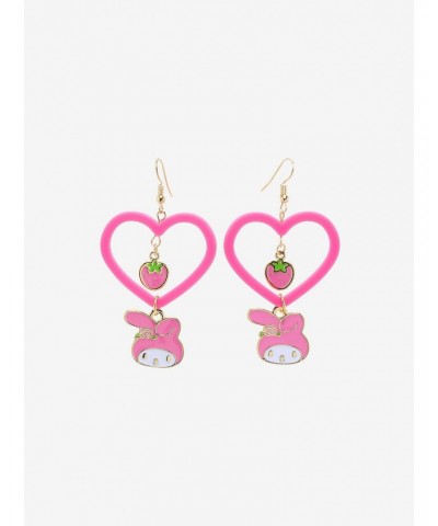 My Melody Strawberry Heart Drop Earrings $4.65 Earrings