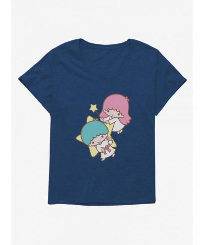 Little Twin Stars Waving Girls T-Shirt Plus Size $8.32 T-Shirts