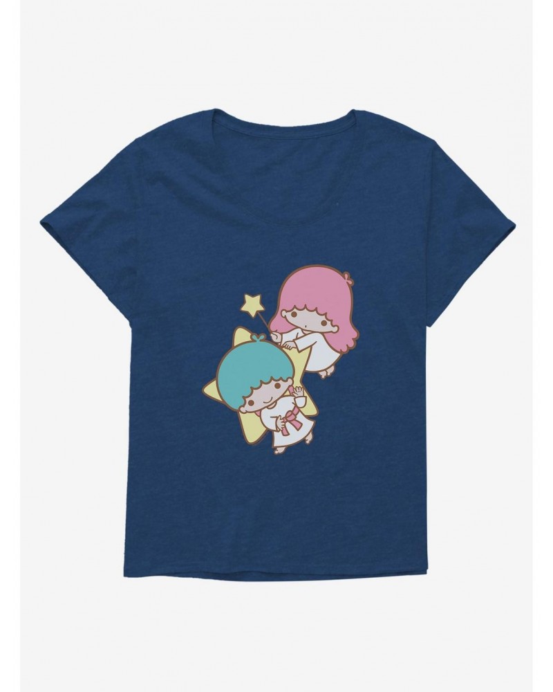 Little Twin Stars Waving Girls T-Shirt Plus Size $8.32 T-Shirts