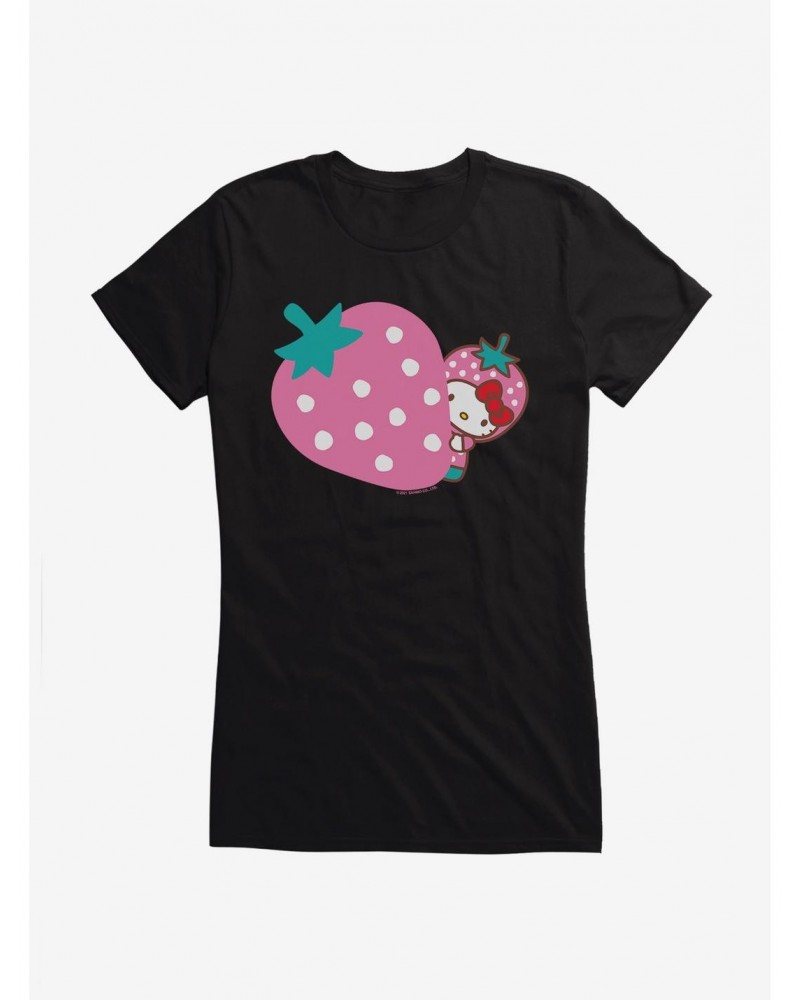 Hello Kitty Five A Day Pink Strawberry Girls T-Shirt $9.56 T-Shirts