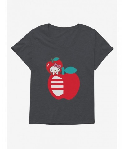 Hello Kitty Five A Day Hello Apple Girls T-Shirt Plus Size $6.94 T-Shirts