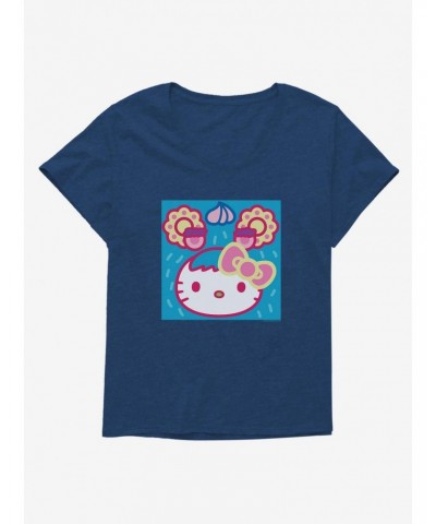 Hello Kitty Sweet Kaiju Blueberry Girls T-Shirt Plus Size $8.79 T-Shirts