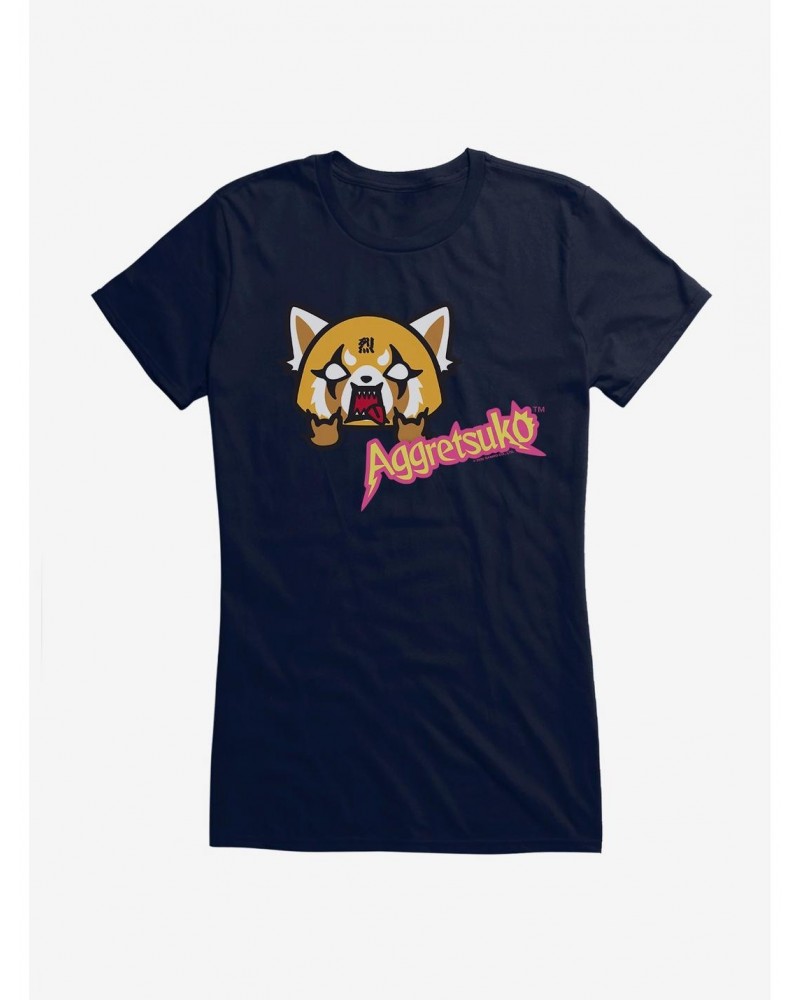 Aggretsuko Metal Icon Girls T-Shirt $7.17 T-Shirts