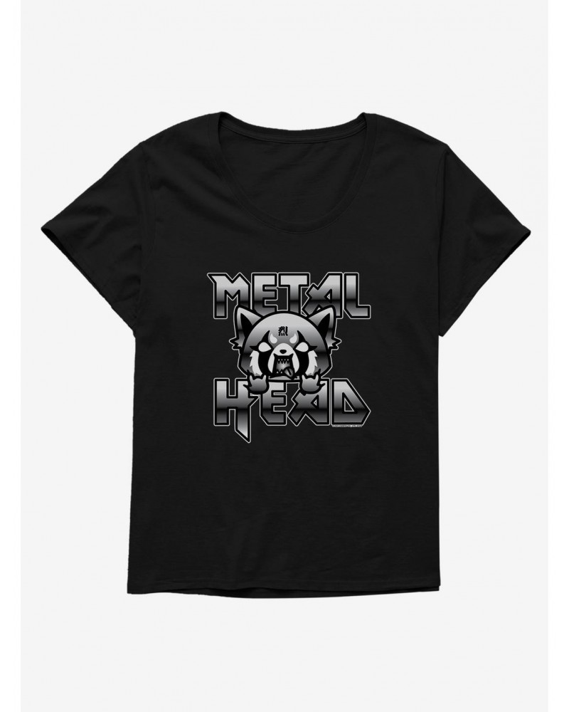 Aggretsuko Metal Head Girls Plus Size T-Shirt $8.09 T-Shirts